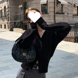 Fongt Gentle White V-Neck Knitted Cardigan Women's Spring And Autumn High-End Lazy Wind To Collect Short Sweater Jacket