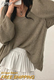 Shoulder Sexy Long Sleeve Cover Up Blouse Women Loose Sunscreen V-neck Tops Elegant Summer Casual Ice Knit Long Shirts