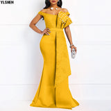 Mermaid Evening Party Dress African Dresses for Women Fashion Long Maxi Africa Dress African Clothes Robe Africaine Femme