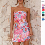 Fongt Sexy Chest-Clothed Floral-Print Dress Dress For Summer 2025
