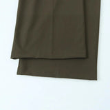 Fongt 2025 Spring New Women's Fashion Simple With Belt Double Fold Trousers