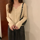 Fongt Version Of The Casual Thin Cardigan Jacket Women's New Summer Lazy Wind Sunscreen Shirts Insv Permeable Long-Sleeved