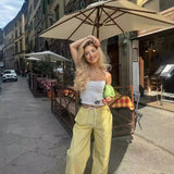 Fongt Spring And Summer New Striped Loose Shirt 3217253 Pajamas Trousers 6929414