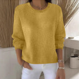 Fongt Sheintemu Autumn And Winter Long-Sleeved Solid Color Sweater New Burst