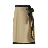 The Early Spring, The New Slim Color Lace Design Feels Elegant And Long Half Skirt.-Outfit