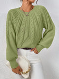 Fongt 2025 New Solid Color Collar Long-Sleeved Jersey Elegant Loose Sweater Woman