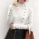 Fongt Sweater Women's Autumn And Winter New Knitted Shirt Thick Long Sleeves To Put On The Bottom