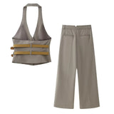 Fongt New Belt With Neck Neck Vest Top 1255882 Trousers 4391412