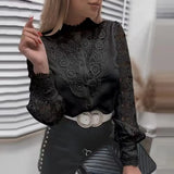 Fongt 2025Wish Exploding Shirt New Solid Color Lace V T-Shirt Women's Shirt