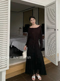 Fongt Xixi 2025 Summer New Temperament Is Thin And High-Rise Half-Dressed Dress Dress 85195