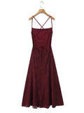 Fongt Vacation Dress Women's New Summer 2025 New Sexy Embroidery Nets Stitched Design Sensing Long