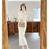 Fongt Heavy Industry Positioning Color Embroidery Temperament Female High-Waist Thin Dress