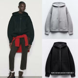 Fongt And Winter New Zipper Hoodie Female Cardigan Casual Fashion Coat 2024-Outfit