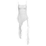 Fongt Summer Women's Sexy Slim Street Fashion Halback Print Dress-Outfit