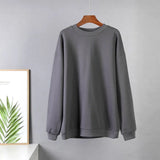 Cotton Sets Women 2021 New Autumn Winter Warm Casual Two Pieces Fleece Tops and Pants Loose Solid Sweatpants
