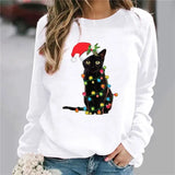 Long Sleeve O-Neck Loose Hoodie Fashion Ladies