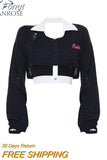 Women 2023 Autumn Hollow Out Knitted Sweaters+ Sexy Suspenders 2 Piece Suit Korean Short Chic Wild Casual Fashion Pullovers