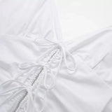 Spring Style Bow Tie Trench Coat Fabric Short Dress 2802002-Outfit