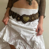 Design Love Buckle Corns Can Adjust Leather Belt 2023 New Summer Waist Accessories-Outfit