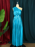 Fongt Folds High-Rise Side Zipper Party Dress Long Dress Dress Dress Long Dress Dress