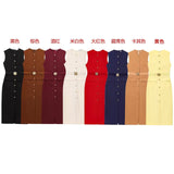 Fongt New With Belt Cuffless Sleeveless Fande Dress 3897054