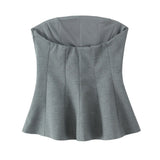 Fongt Women's Clothing INS Net Red Pop Fashion Skirt Under The Chest Top