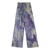 Tie-dye Casual Pants 2022 New Summer Women's Loose Wide-leg Pants Trousers High-waist Straight-leg Pants Joggers