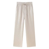 Fongt New Wrinkled Effect Blazer Loose Casual Trousers 4387130 4387030