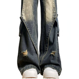Fongt And Autumn High-Rise Jeans 2025 Winter New Design Oversize Handsome Couple Trousers