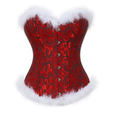 Fongt Christmas Corset Christmas Hair Lace Bouquet Of Clothes