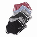 Summer New Wide-Leg Pants INS Fashion Letter Embroidery High-Waist Running Fitness Shorts Girl-Outfit