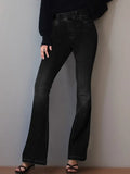 High-Waisted Stretch Women's Wear Jeans-Outfit