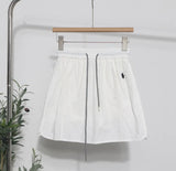 Fongt Niche Dress Half-Dress Woman Tight Waist A Trouser Skirt Open Fork Quick Dry Casual Skirt 8183