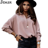 Blouse Womens 2021 Fashion Turn-down Collar Lantern Long Sleeve Elegant Ladies Shirts Plus Size White Tops And