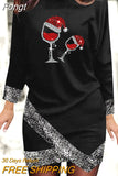Women Print Slim Mini Dress Casual Spring Summer Round Neck Irregular Dress Elegant Lady Long Sleeve Party Vestidos
