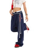 Fongt New Fall 2024 Straight Hip-Hop Wide-Leg Pants For Men And Women-Outfit