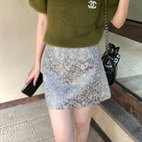 Fongt Price Does Not Return] Xixi Autumn Temperament High Waist Half-Body Skirt A Word Ass Short Skirt 85031