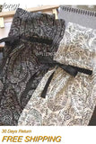 Summer Vintage Paisley Print High Waist Wide Leg Pants Spring Women's Fashion Elastic Waist Soft Full Length