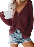 Fongt New Ladies Cardigan Hoodie Hoodie Zipper Broken Hole Irregular Loose Sweater Women's