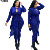 African Print Dresses for Women Two Piece Set Dashiki Dress Pants Sets African Clothes Bazin Elatic Famous Suit Vetement