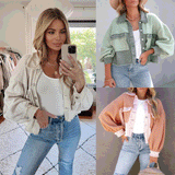 Fongt Casual Fashion Wind 22 Autumn And Winter Style Waffle Patchwork Water Coat 22204-Outfit