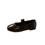 Fongt Temperament Ballet Mary Jane Women's Shoes 2025 Spring And Autumn Casual Small Leather Shoes