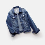 Denim Jacket Women Long Sleeve Short Jacket Korean Elasticity Slim Jean Coat Streetwear Vintage Spring Basic