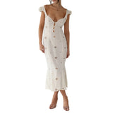 Unique Embroidered Sexy Trend Midi