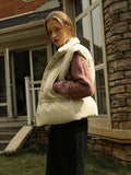 Down Vest Women 2022 New Winter Ultra Light Gilet Female Casual Loose Waistcost 90% White Duck Down Jacket