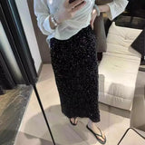 Fongt New Fashion High-Rise Thin-Skinny Dress Women Tight Waist After Open Elastic Straight