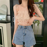 Fongt Leafside Spice Girls Sling Women's 2023 New Summer Vests Outside The High-Rise, Sleeveless Blaming Umbility Umbility