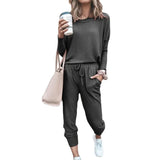 Fongt Multi-Color New Women's Loose-Fitting Long-Sleeved Casual Suit