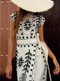 Fashion Print Holiday Style Two-Piece Skirt 2025 Spring And Summer