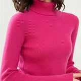 Turtleneck Slim Sweater Women Pullovers 2021 Autumn Thick Long Sleeve Basic All-match Tops Ladies Fashion Office